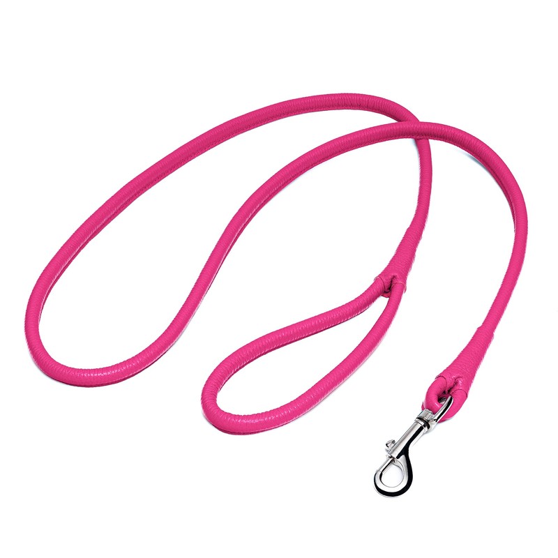 OOPSDOGGY Rolled Leather Dog Lead 6ft Heavy Duty Training Leash