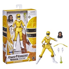 Power Rangers Lightning Collection Zeo Yellow Ranger 6-Inch Premium Collectible Action Figure Toy with Accessories, Kids Ages 4 and Up