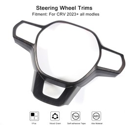 for Honda Civic 2022 2023 2024 2025, for Honda CRV 2023 2024 2025 Steering Wheel Trims, Luxurious Interior Wood Grain Molding for Civic 11th Gen, for The New CR-V- Wood
