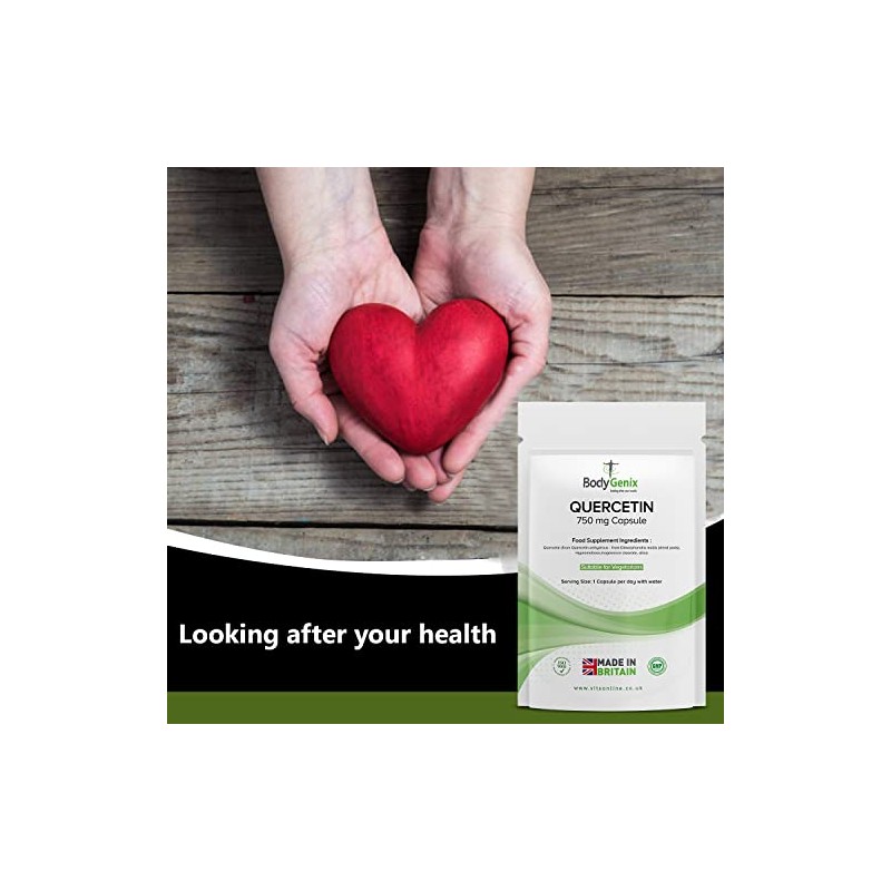 Bodygenix Bodygenix Quercetin 750mg Capsules - Immune System Brain Cardiovascular