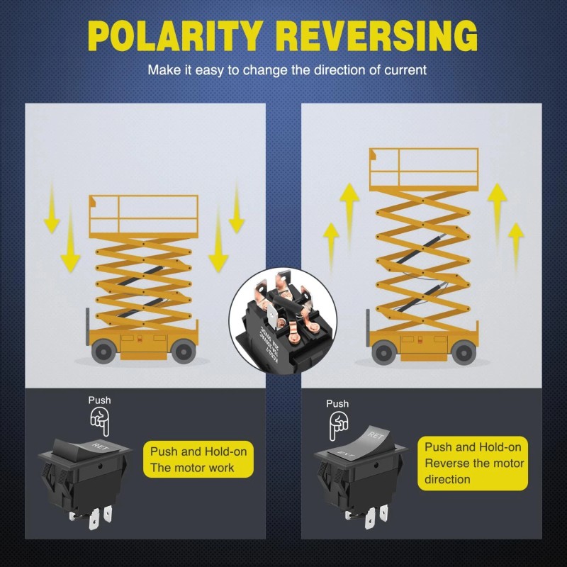 Nilight RET EXT Reverse Polarity Toggle Switches 2PCS On Off