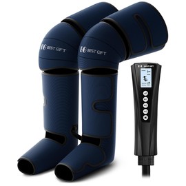 Gifts for Dad Mom Men Women Christmas Mothers Day, Fathers Day, Air Compression Massager with Heat for Foot, Leg, Calf, Thigh, Knee, Helpful for Vericose Veins, Muscle Fatigue, Cramps, Swelling, Edema