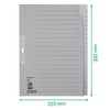 Leitz Blanko 60960085 Index Sheets A4 Paper Grey Pack of
