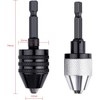 JUTOSU Keyless Drill Chuck 2-Pack 0.3-6.5mm Keyless Drill Chuck Conversion
