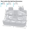 FH Group Car Seat Covers Classic PU Leather Split Bench