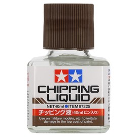 Tamiya 87225 Makeup Material Series No.225 Chipping Liquid 1.4 fl oz (40 ml) Model Paint