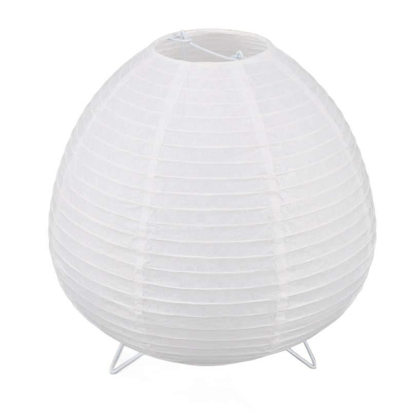 Lantern Table Paper Lamp Warm Light E14 Bulb Simple Installation