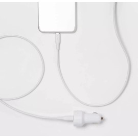 Heyday 6ft. Car Charging Kit - USB-C to USB-C - Matte White new!!!!