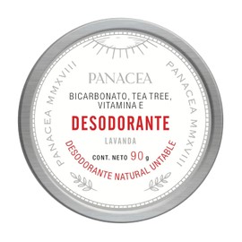 Desodorante natural de LAVANDA, untable de potente acción. Libre de aluminio y parabenos. 100% ingredientes naturales sin químicos. Contiene bicarbonato, lavanda, tea tree y vitamina E. 90g