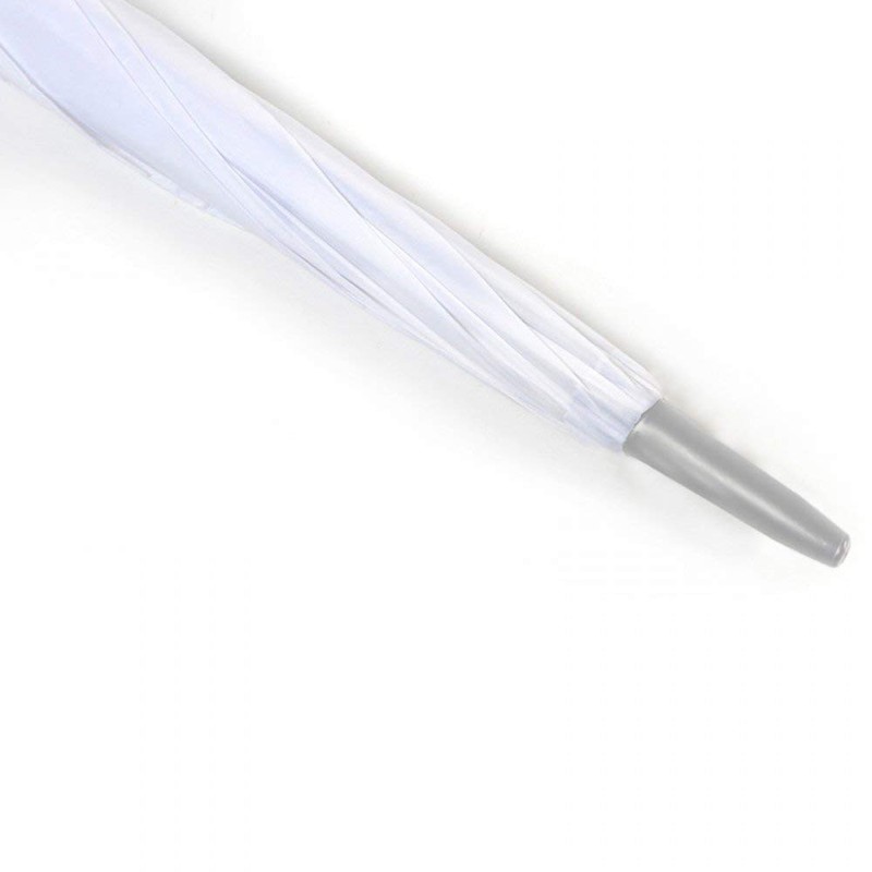 Jollybrolly White Wedding Umbrella – Straight Stick Wedding Umbrella for