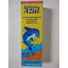 Ballena Azul Aceite De Hígado De Bacalao Para Adultos Y De 3