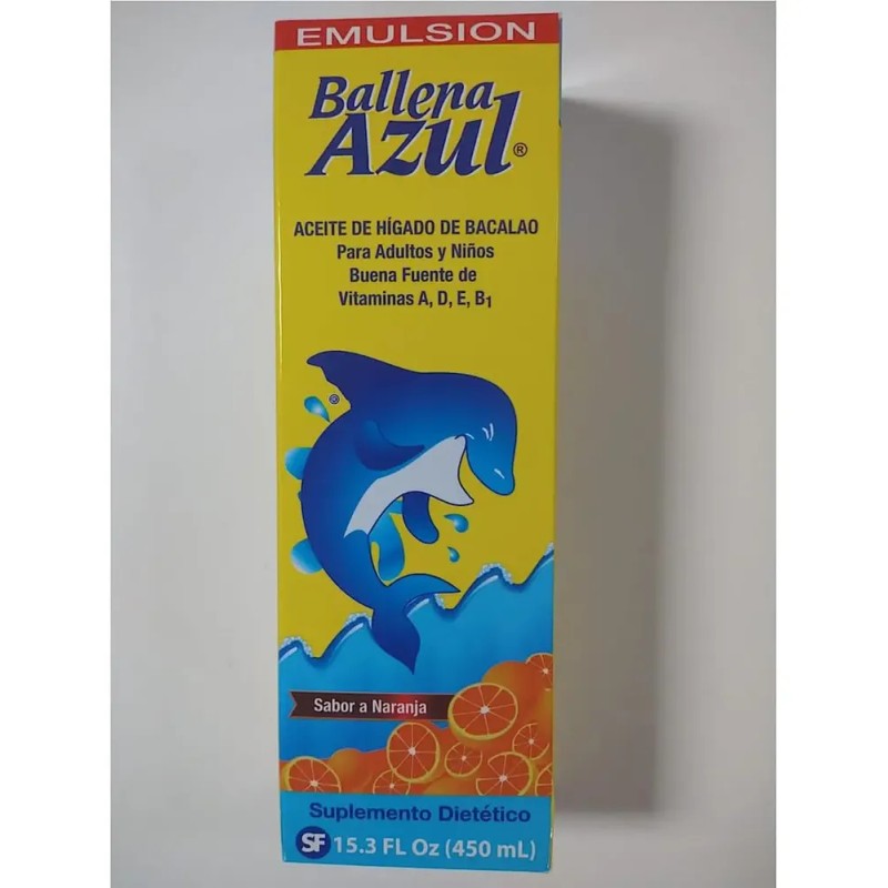 Ballena Azul Aceite De Hígado De Bacalao Para Adultos Y
