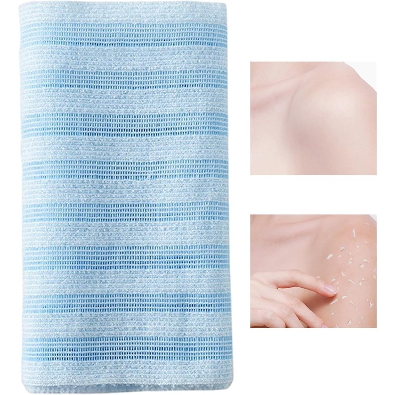 Toalla Exfoliante Corporal Toallas Baño Largas Secado Rápido Doble Cara