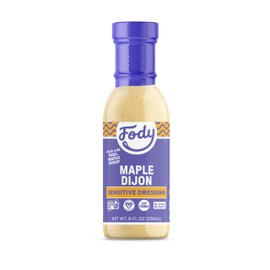 Fody Foods Vegan Maple Dijon Salad Dressing Pack Low Fodmap Certified, Sensitive Recipe, Keto, Gut & IBS Friendly, Non GMO, 8 Ounce, Pack of 4