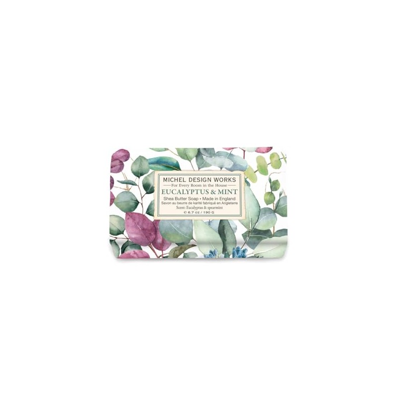 Michel Design Works Soap Bar, Eucalyptus & Mint Medium, Beautiful