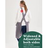 APRONNER Big Plus Size Aprons for Women with Pockets Cotton