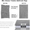Yimobra Bath Mat, 43 x 61 cm, Luxury Chenille Shaggy