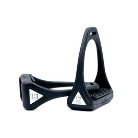 Plastic Stirrups Plastic Flexible Wide Tread Black/Black | Compositi Reflex Stirrups