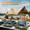 ODSD 2 Burner Camping Stove with Windshield, 20000 BTU Propane