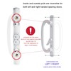 Teilmix Keyed Sliding Patio Door Handle Replacement for 3-15/16" Hole