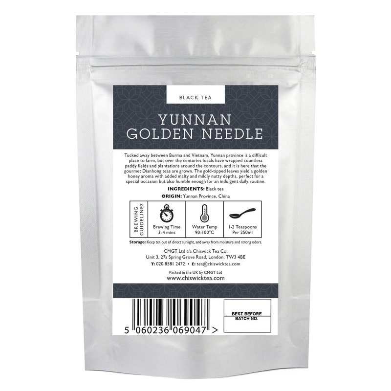 Yunnan Golden Needle Premium Loose Leaf Black Tea - Chiswick