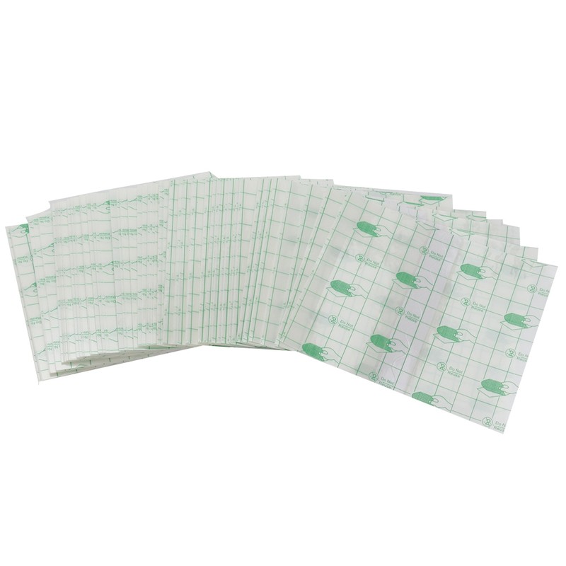 100pcs Transparent Waterproof Tape PU Film Anti Allergic Wound Fixing