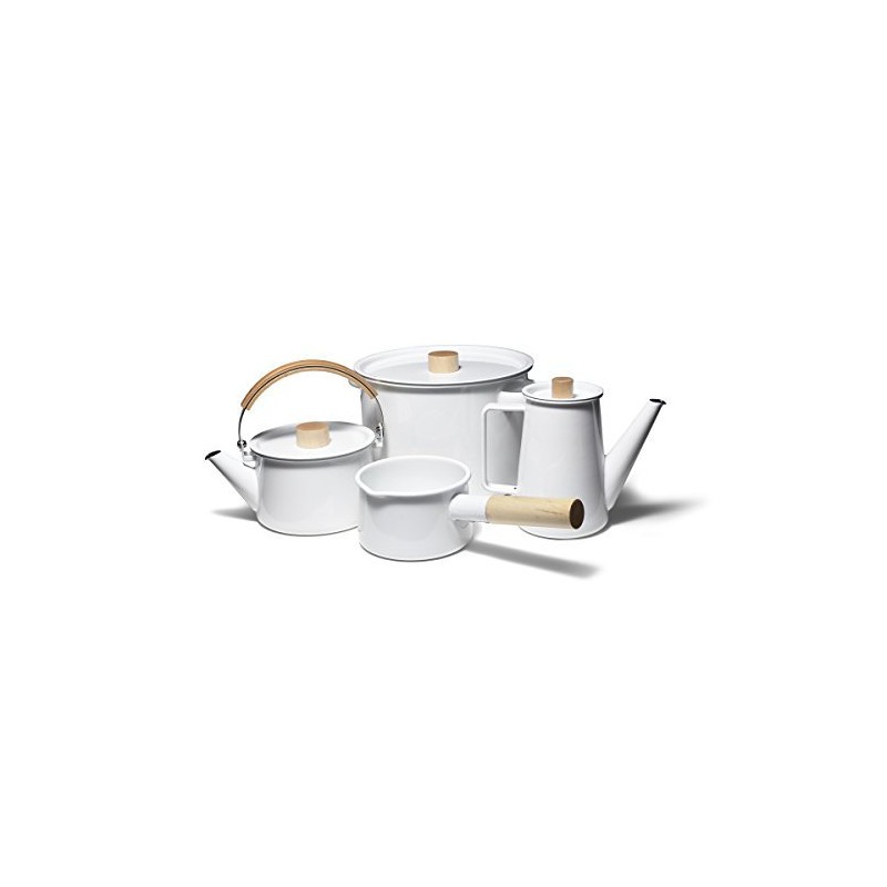 Kaico K-004 Enamel Milk Pan, Small, 5.1 inches (13 cm),