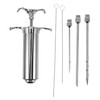 iplusmile Stainless Steel Meat Injector with Cleaning Brush Compact Turkey