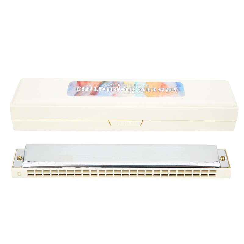 Professional Mouthorgan Harmonica Diatonic Harp C Key Stainless Steel Cover