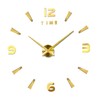 DIY Wall Clock Frameless Silent Modern 3D Mirror Wall Sticker