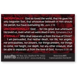 Moments With The Book You Are Loved (Motion Gospel Tract Card - Packet of 50 - NKJV)