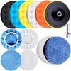 SIQUK 13 Pieces Buffing Pads 3 Inch Car Polishing Pad