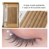 Fishtail Eyelash Extensions Mix Length Single Cluster Fans Eyelashes Fashion