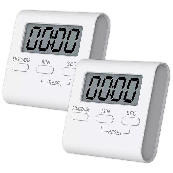 2 PCS Kitchen Timers for Cooking Digital Kitchen Timer Cooking