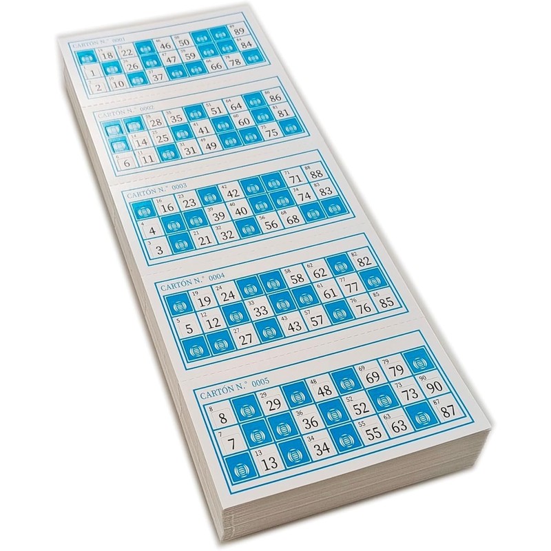 Pandiui23 620 Die Cut Bingo Cards for Traditional Bingo with