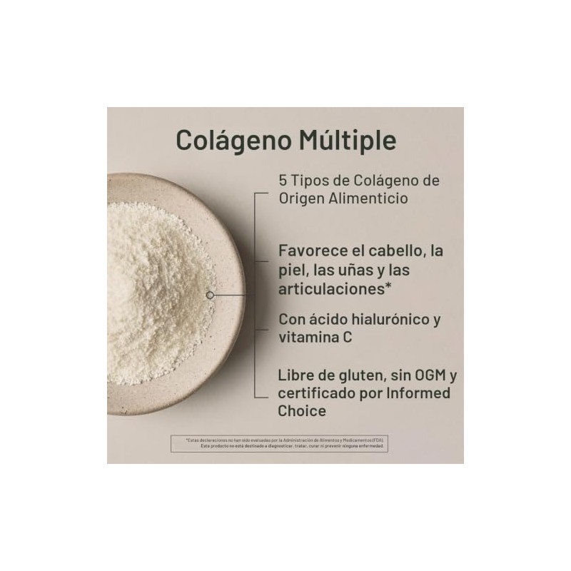 COLÁGENO REFORZADO Fórmula Premium, 60 Cápsulas de 500mg