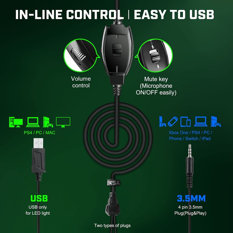 EKSA Super Light E900 DL Over Ear Headphone - Black