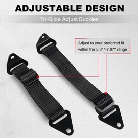 SKYJDM 2PCS Adjustable Door Limiter Straps Compatible with 2017-2023 Can-Am Maverick X3 - Durable & Adjustable Design Prevents Excessive Door Extension