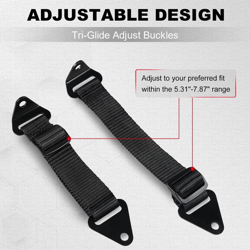 SKYJDM 2PCS Adjustable Door Limiter Straps Compatible with 2017-2023 Can-Am