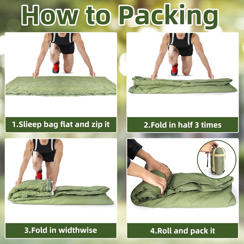 Ultralight Summer Sleeping Bag, 680 g, 190 x 75 cm,