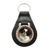 Giftshop UK Japanese Chin by Carl Reichert Leather Key Fob