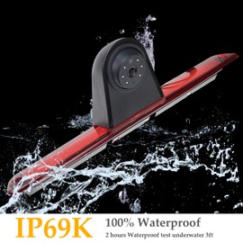 HD 720p Rear View Camera Third Roof Brake Light Camera Brake Light Parking Camera for MB W906 Sprinter 1500 2500 3500 2006-2017 2006-2016