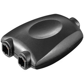 Goobay 10x 11921 Toslink Digital Audio Splitter 1 to 2, Black, Toslink Coupling > 2x Toslink Coupling