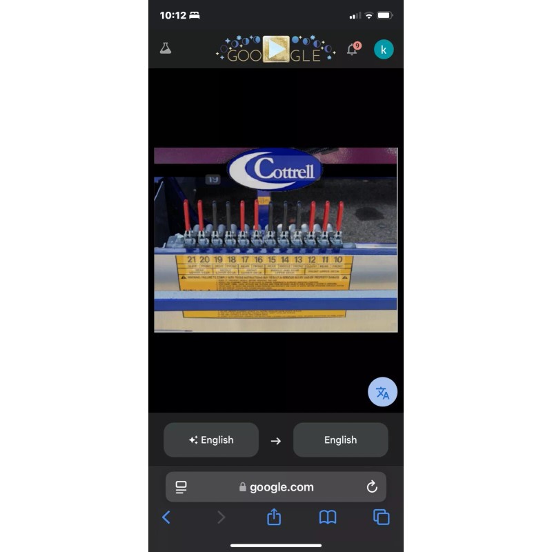 Cottrell Hydraulic Valve Handle Kit , C-W NSHW , TE4820