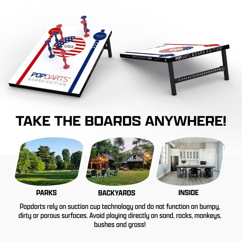 Popdarts Tourney Boards Set - Color: USA