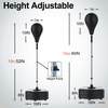 FitinOne Punching Bag with Stand, Boxing Bag Height Adjustable for