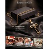 sailimue Cross Necklace for Men Stainless Steel Mens Cross Chain