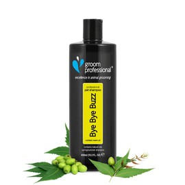 GROOM PROFESSIONAL Bye Bye Buzz Dog Shampoo - Flea Shampoo for Dogs - Dog Shampoo for Itchy Skin - Conditions & Soothes Skin - Relieves Skin Irritations - Deep Cleansing Formula, 450ml