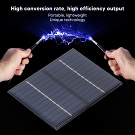 Portable Lightweight Solar Panel, Solar Cell Panel, 1.5W 12V Polysilicon High Efficiency Output Solar Panels, for Solar Crafts, Solar Toys, Solar Household Power Supplies