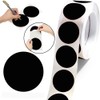2 Inch Black Circles Sticker Round Coding Dots Labels Self-Adhesive
